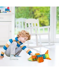 Gnuadz 70pcs Magnetic Tiles Educational Building Blocks Set