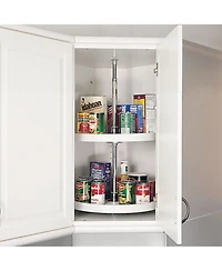 Rev-a-Shelf 18'' Lazy Susan Full-Circle Polymer 2-Shelf, 6012-18-11-52