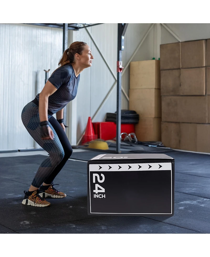 BalanceFrom Fitness 10 Pound Versatile 3 in 1 Plyometric Jumping Exercise Box