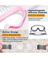 Gnuadz Swim Goggles Wide View Anti-fog Mirrored Lens 2-Pack
