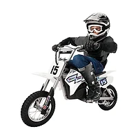 Razor MX400 Dirt Rocket Electric Motocross Motorcycle Bikes, 1 Black & 1 White