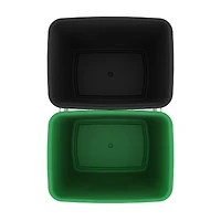Rev-a-shelf Double Pullout Trash Can 35 qt. for Kitchen, Green, Rv-18KD-1918C-S