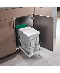 Rev-a-Shelf Undermount Pullout Trash Can Recycle Bin w/ Soft-close, 5SBWC-815S-1