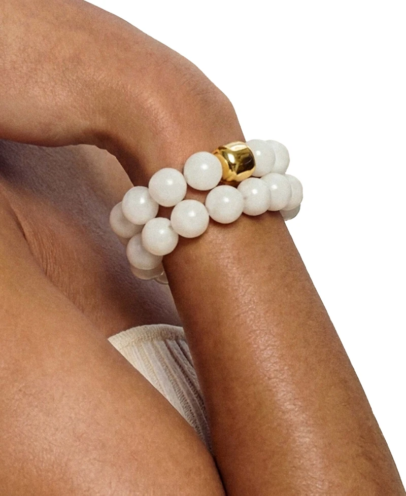 Ettika 18k Gold-Plated Power Bead Stack Bracelet