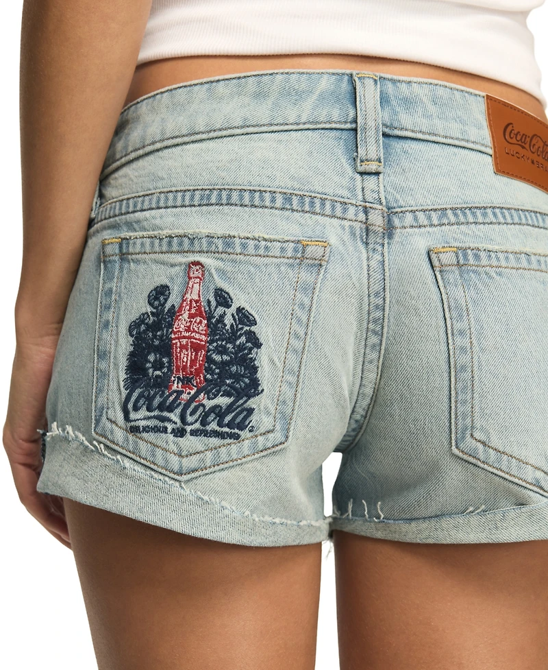Lucky Brand Women's Legend Low-Rise Coca Cola Shorts