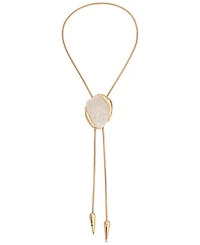 Ettika 18k Gold-Plated Bone Statement Bolo Necklace