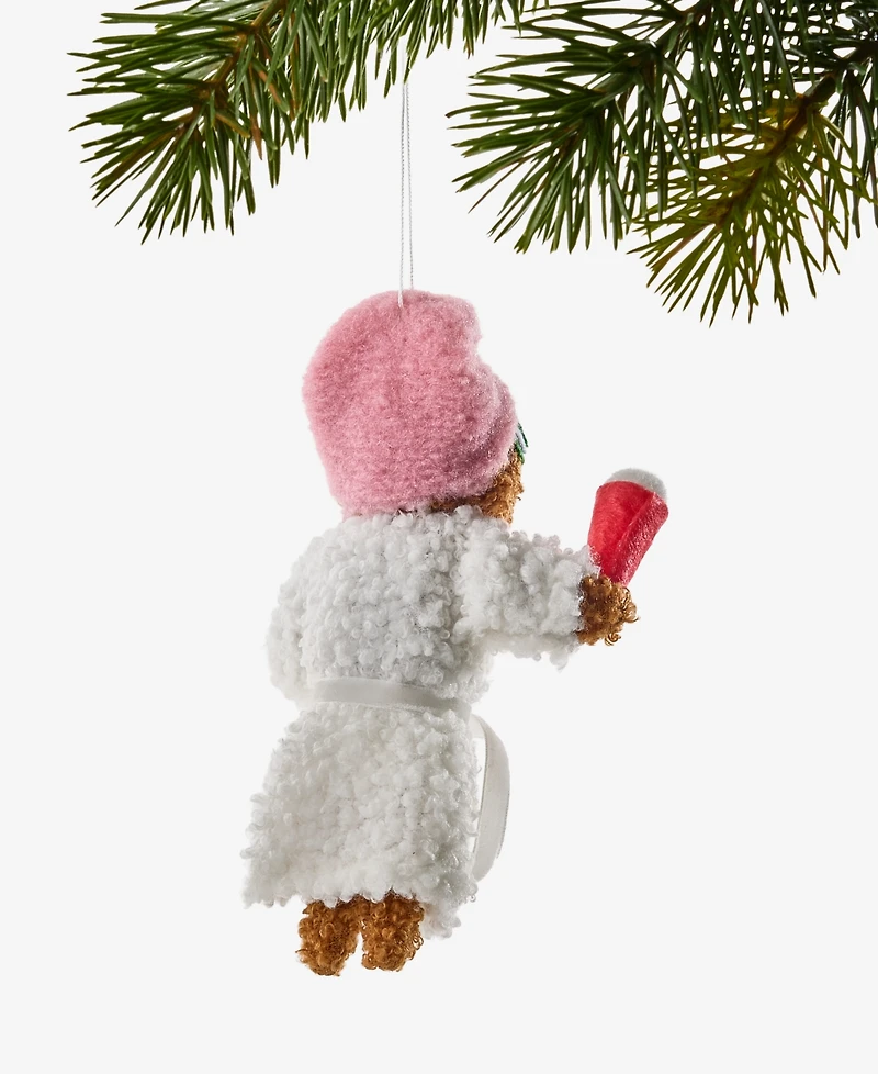 Holiday Lane Beauty Boom Felt Spa Dog Ornament, Macy's Exclusive