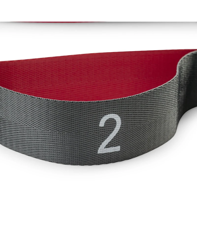 Sunny Health and Fitness Premium Yoga Stretch Strap with 8 Individual Grip Loops