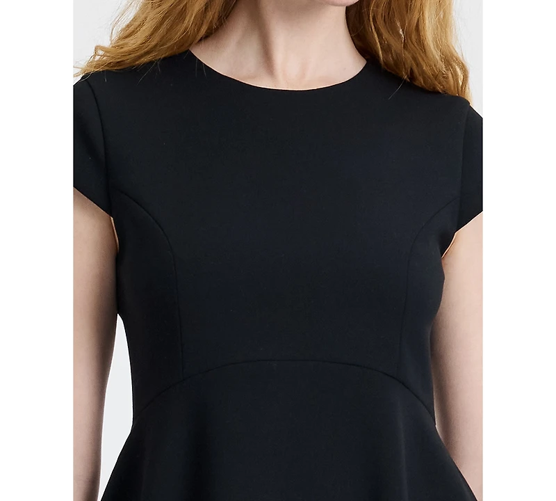 French Connection Women's Whisper Cap Short-Sleeve Mini Dress