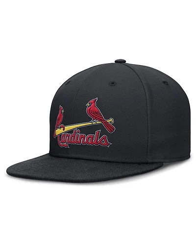 Nike Men's Navy St. Louis Cardinals Wordmark Dri-fit Round Bill True Fitted Hat