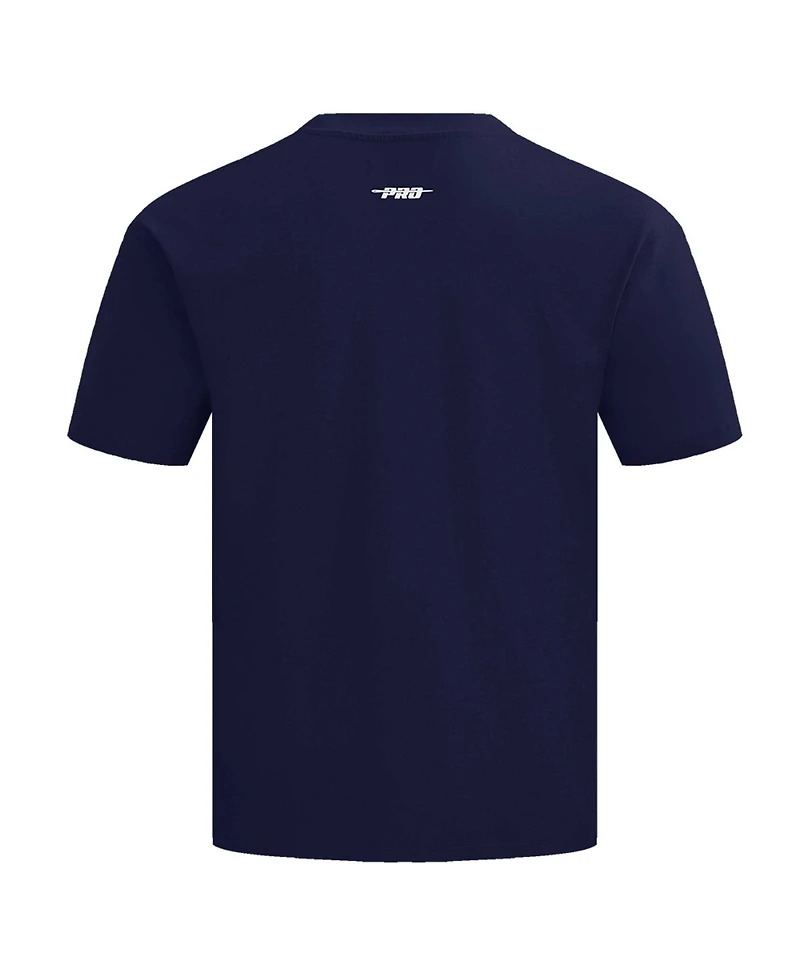 Pro Standard Men's Navy Boston Red Sox Turn It Up Dropped Shoulder T-Shirt