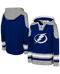 Outerstuff Big Boys and Girls Blue Tampa Bay Lightning Ageless Must Have Home V-Neck Pullover Hoodie