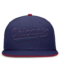 Nike Men's Blue Chicago Cubs Dri-fit Round Bill True Fitted Hat