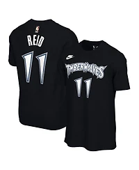 Nike Men's and Women's Naz Reid Black Minnesota Timberwolves Name Number T-Shirt - Classic Edition