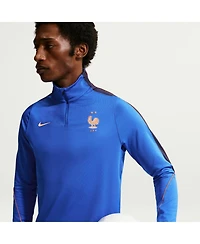 Nike Men's Blue France National Team 2026 Strike Dri-fit Quarter-Zip Drill Top