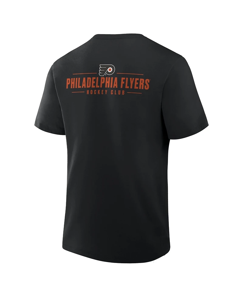 Fanatics Men's Black Philadelphia Flyers Crash The Net Legacy T-Shirt