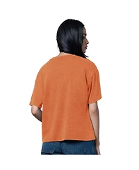 Starter Women's Heather Orange Philadelphia Flyers Oversized Hall of Fame T-Shirt