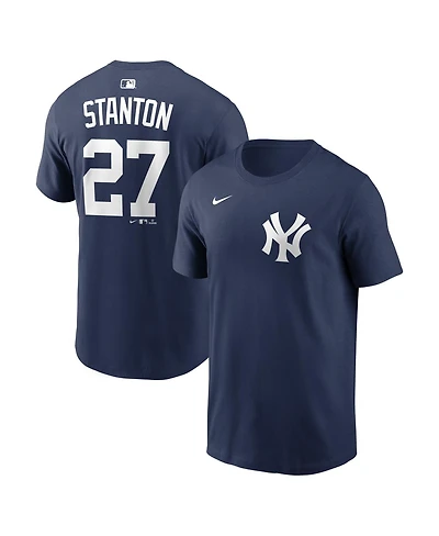 Nike Men's Giancarlo Stanton Navy New York Yankees Home Name Number T-Shirt