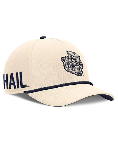 Nike Men's and Women's Natural Michigan Wolverines Legacy Vintage Rope Rise Adjustable Hat