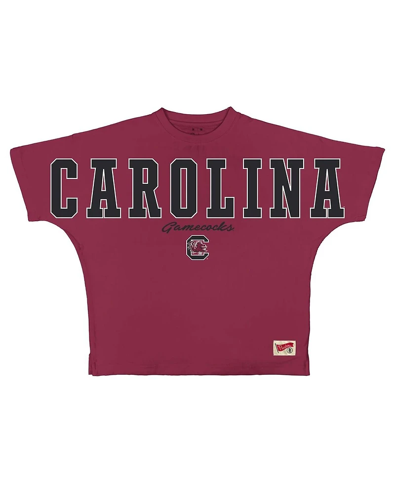 Pressbox Women's Garnet South Carolina Gamecocks Flannigan Oversized T-Shirt