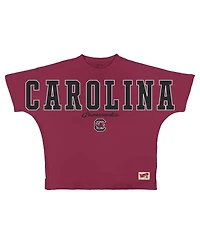 Pressbox Women's Garnet South Carolina Gamecocks Flannigan Oversized T-Shirt