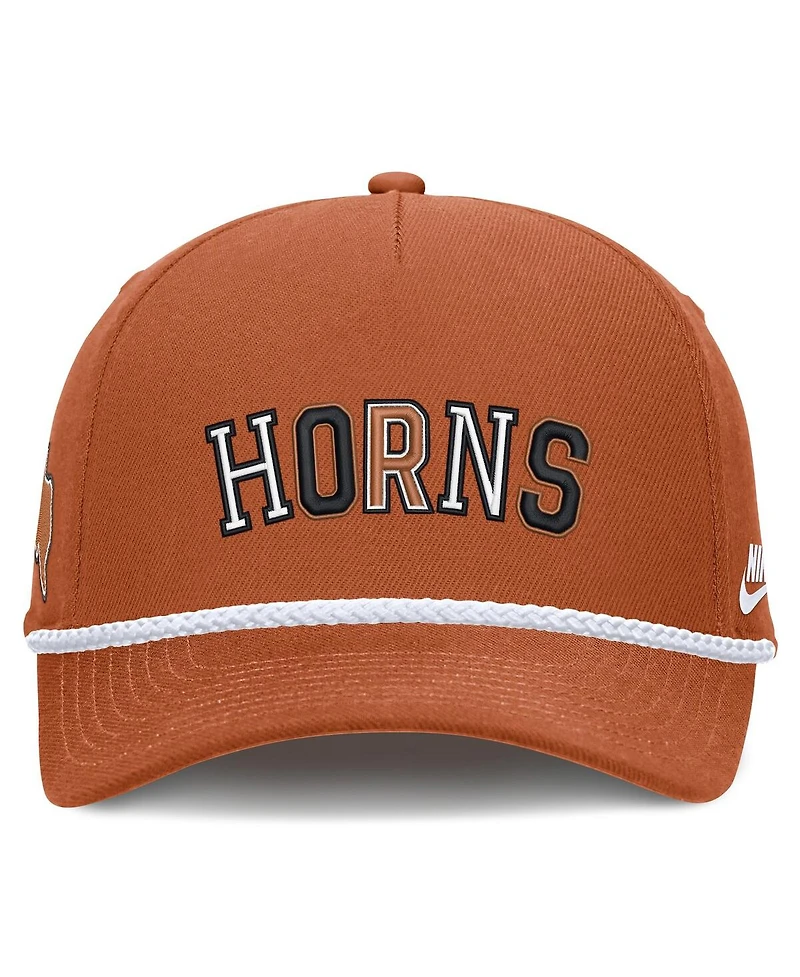 Nike Men's and Women's Texas Orange Texas Longhorns 2026 Basketball Refresh 5-Panel Rope Rise Hat