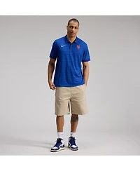 Nike Men's Royal New York Mets Authentic Collection Striped Victory Dri-fit Polo Shirt