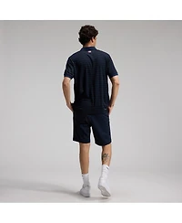 Nike Men's Navy Washington Nationals Authentic Collection Striped Victory Dri-fit Polo Shirt
