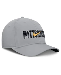 Nike Men's Gray Pittsburgh Pirates Primetime Rise Dri-fit Flex Hat