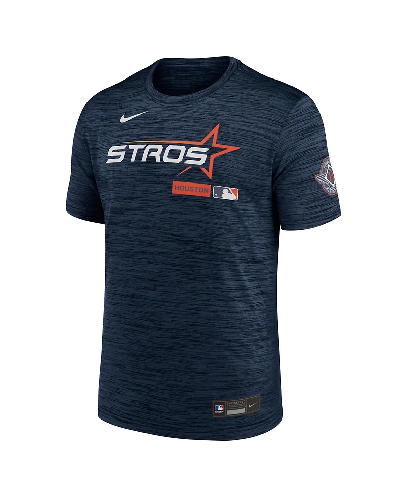 Nike Men's Navy Houston Astros Authentic Collection City Connect Velocity Dri-fit T-Shirt