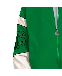 Starter Men's Green Boston Celtics The Gust Full-Zip Hooded Jacket