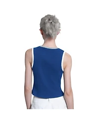 Starter Women's Royal Los Angeles Dodgers Cooperstown Play the Ball Crop Tank Top