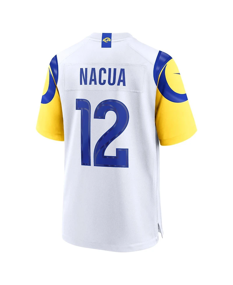 Nike Men's Puka Nacua White Los Angeles Rams Game Player Jersey