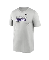 Nike Men's Gray Lsu Tigers Sideline Legend Dri-fit T-Shirt