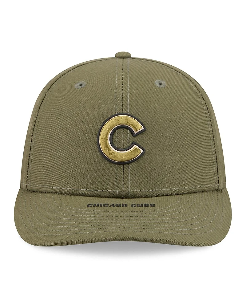 New Era Men's Olive Chicago Cubs 2026 Armed Forces Day Low Profile 59FIFTY Fitted Hat