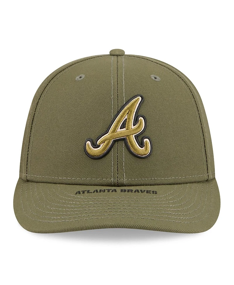 New Era Men's Olive Atlanta Braves 2026 Armed Forces Day Low Profile 59FIFTY Fitted Hat