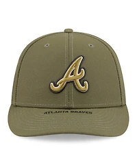 New Era Men's Olive Atlanta Braves 2026 Armed Forces Day Low Profile 59FIFTY Fitted Hat