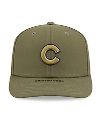 New Era Men's Olive Chicago Cubs 2026 Armed Forces Day 9SEVENTY Adjustable Hat