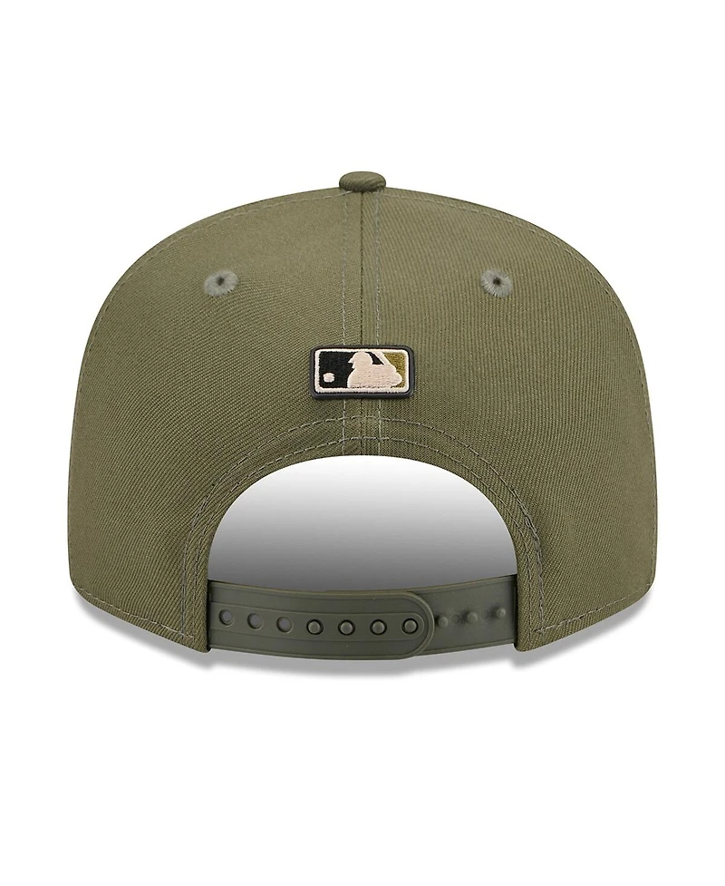 New Era Men's Olive Detroit Tigers 2026 Armed Forces Day 9FIFTY Snapback Hat