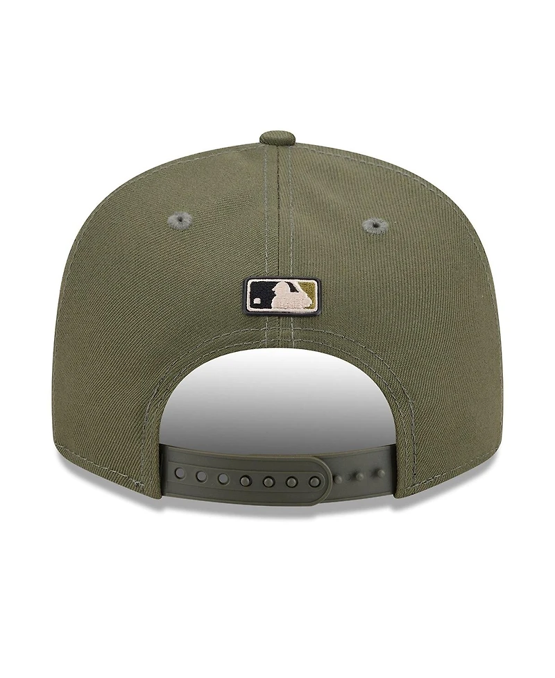 New Era Men's Olive Boston Red Sox 2026 Armed Forces Day 9FIFTY Snapback Hat