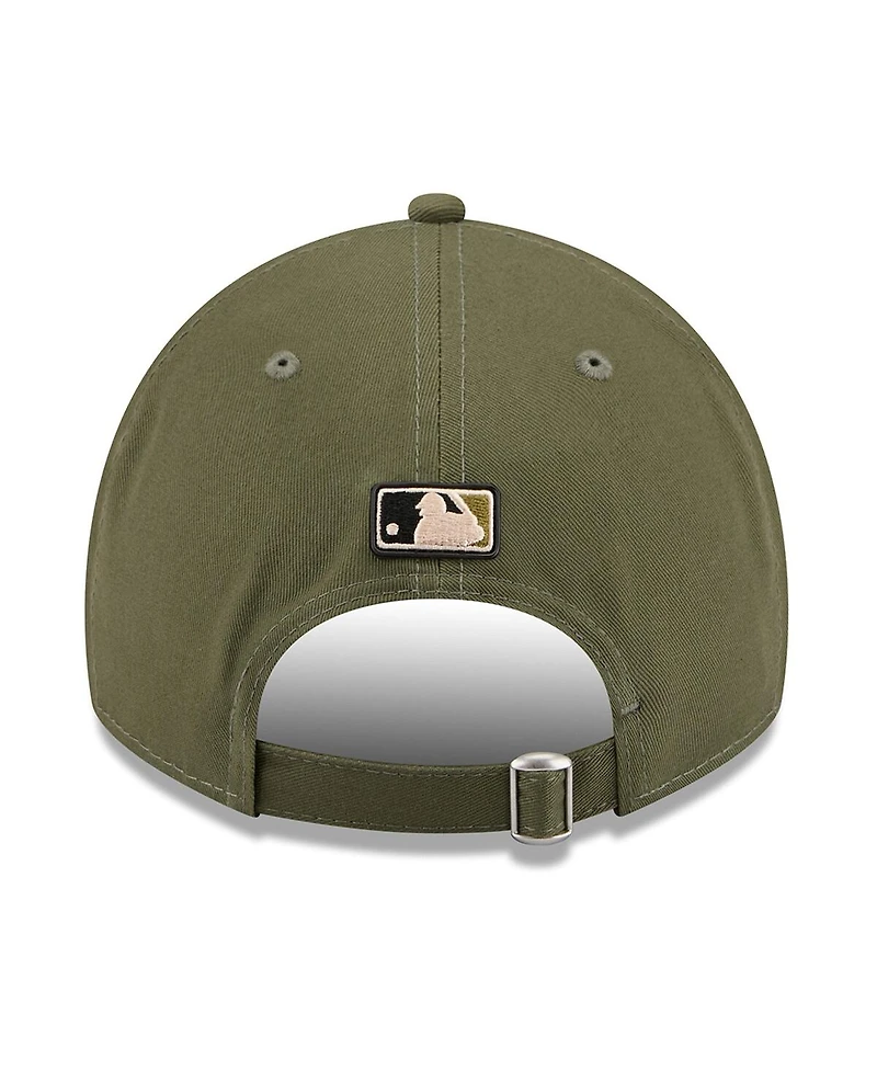 New Era Men's Olive Detroit Tigers 2026 Armed Forces Day 9TWENTY Adjustable Hat