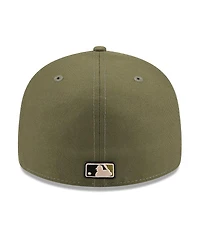 New Era Men's Olive Texas Rangers 2026 Armed Forces Day Low Profile 59FIFTY Fitted Hat