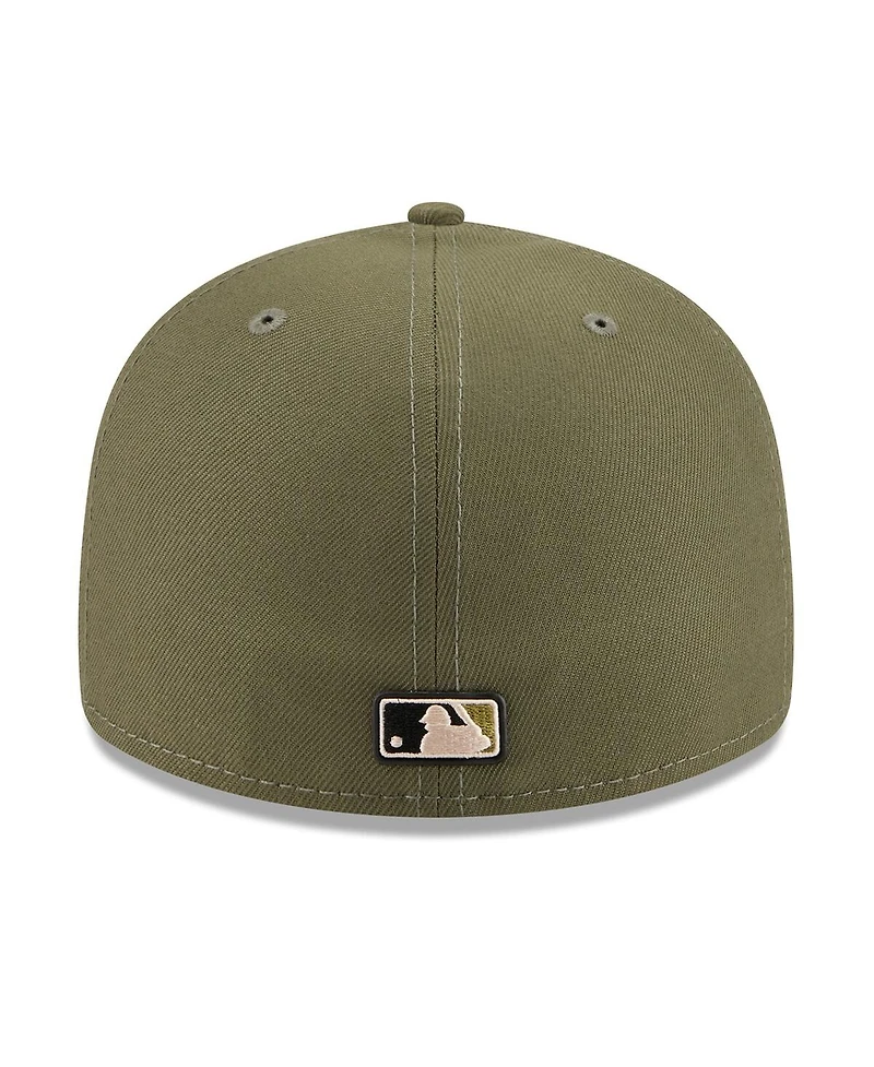 New Era Men's Olive Los Angeles Dodgers 2026 Armed Forces Day Low Profile 59FIFTY Fitted Hat