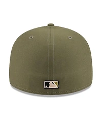 New Era Men's Olive Los Angeles Dodgers 2026 Armed Forces Day Low Profile 59FIFTY Fitted Hat