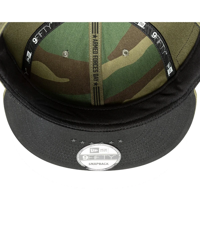 New Era Men's Olive Los Angeles Dodgers 2026 Armed Forces Day 9FIFTY Snapback Hat