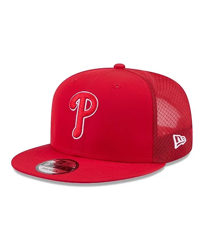New Era Men's Red Philadelphia Phillies 2026 Batting Practice 9FIFTY Snapback Hat