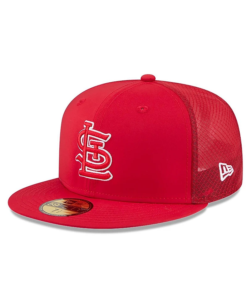 New Era Men's Red St. Louis Cardinals 2026 Batting Practice 59FIFTY Fitted Hat