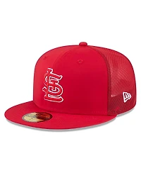 New Era Men's Red St. Louis Cardinals 2026 Batting Practice 59FIFTY Fitted Hat