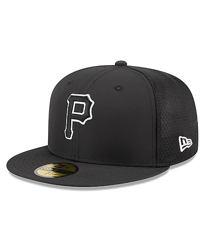New Era Men's Black Pittsburgh Pirates 2026 Batting Practice 59FIFTY Fitted Hat