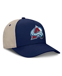 Fanatics Men's Navy/Tan Colorado Avalanche 2026 Stanley Cup Playoffs Locker Room Adjustable Hat
